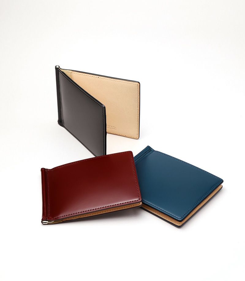 札ばさみ/マネークリップ（コードバン）