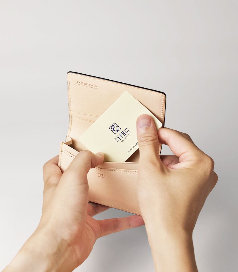 名刺入れ(ササマチ)｜コードバン＆ベジタブルタンニンレザー