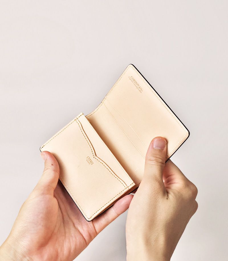 名刺入れ(ササマチ)｜コードバン＆ベジタブルタンニンレザー