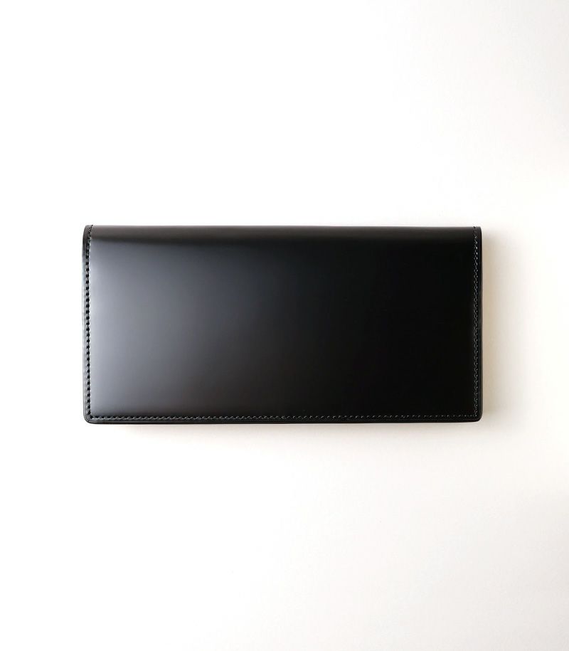 長財布(小銭入れ付き通しマチ束入)｜コードバン＆ベジタブルタンニンレザー