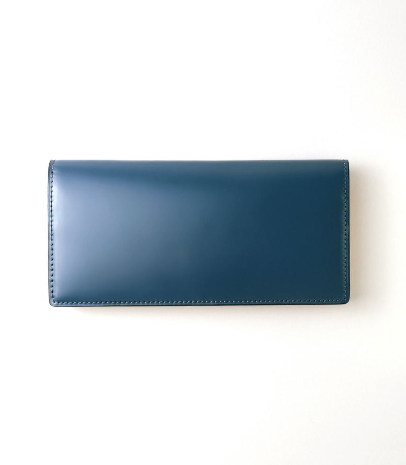 長財布(小銭入れ付き通しマチ束入)｜コードバン＆ベジタブルタンニンレザー