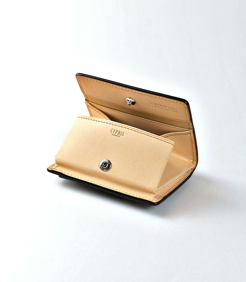 小銭入れ(ＢＯＸ型)｜コードバン＆ベジタブルタンニンレザー