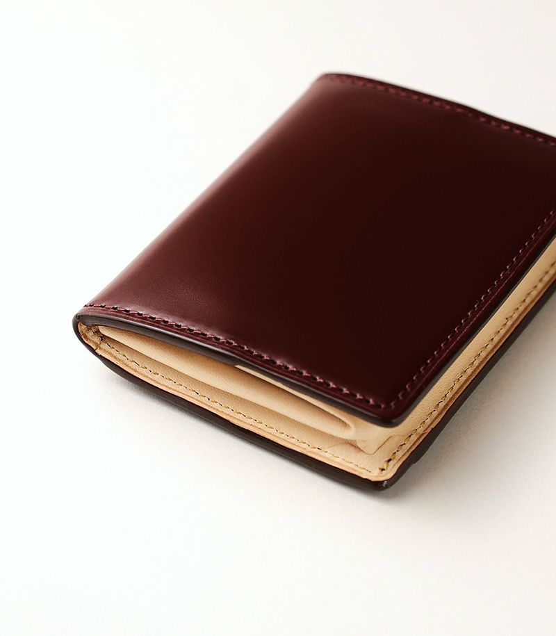 小銭入れ(ＢＯＸ型)｜コードバン＆ベジタブルタンニンレザー