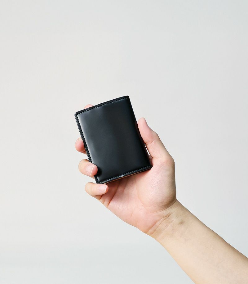 小銭入れ(ＢＯＸ型)｜コードバン＆ベジタブルタンニンレザー