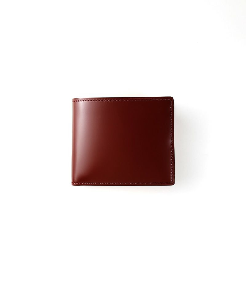 二つ折り財布(ベロ・小銭入れ付き札入)｜コードバン＆ベジタブルタンニンレザー