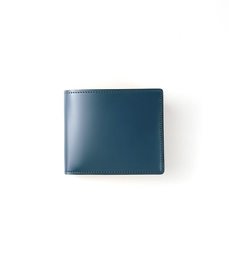 二つ折り財布(ベロ・小銭入れ付き札入)｜コードバン＆ベジタブルタンニンレザー