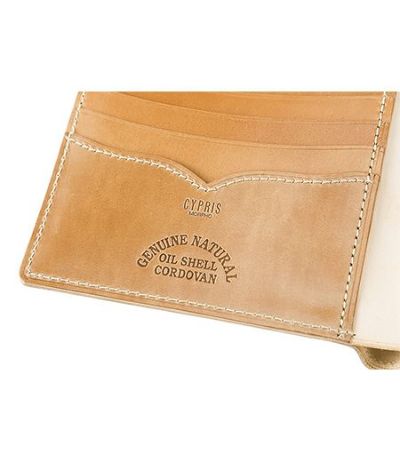 二つ折り財布(カード札入)｜オイルシェルコードバンナチュラルコレクション