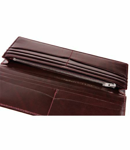 長財布(小銭入れ付き通しマチ束入)｜ブライドルレザー＆ルーガショルダー