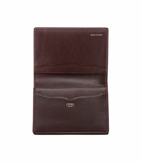 名刺入れ(通しマチ)｜ブライドルレザー＆ルーガショルダー