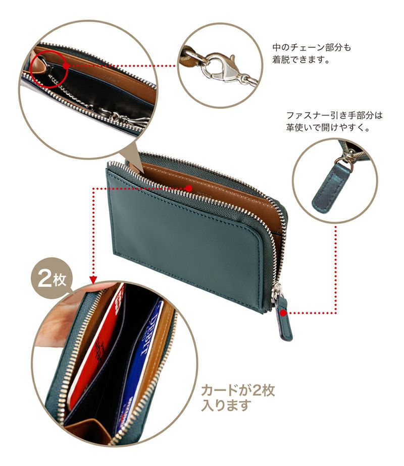 L字ファスナーマルチキーケース｜テルヌーラ |革製品CYPRIS