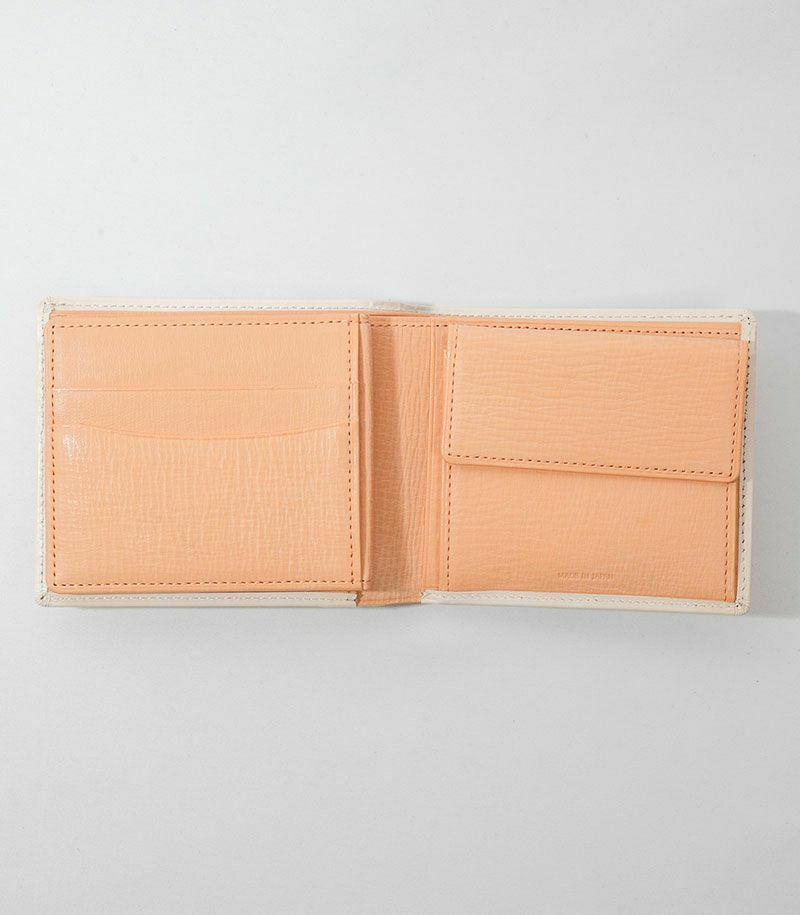 二つ折り財布(ベロ・小銭入れ付き札入)｜シラサギレザー 