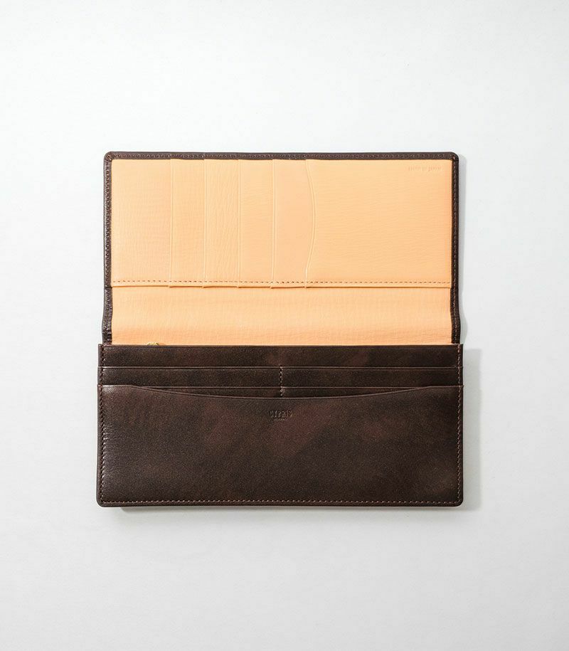 長財布(小銭入れ付き通しマチ束入)｜シラサギレザー