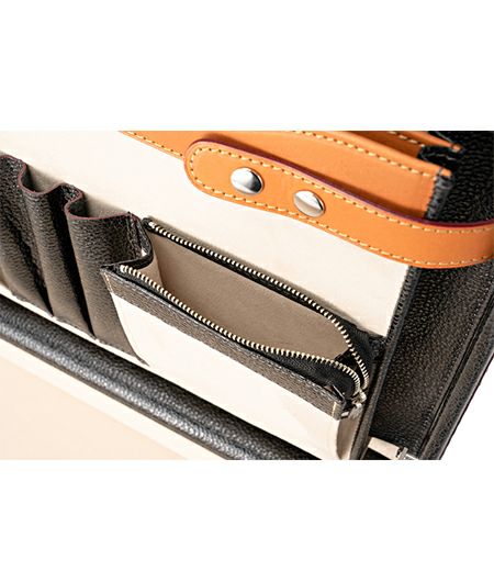 CYPRIS/キプリス　レザー　アタッシュケース　ブラック　美品 6516_09.jpg