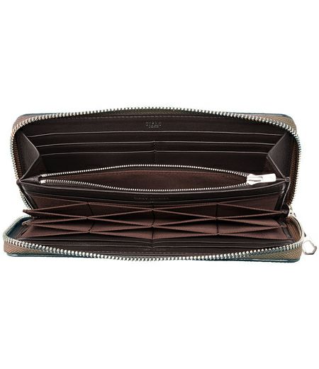 ラウンドファスナーハニーセル長財布｜スパークリングカーフ｜革財布