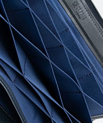 コンパクトラウンドファスナーハニーセル長財布 | ポン