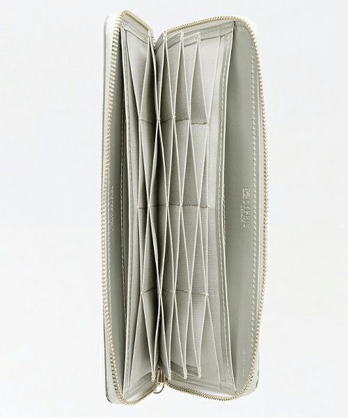 コンパクトラウンドファスナーハニーセル長財布 | ポン