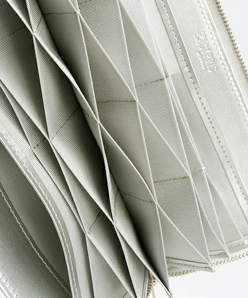 コンパクトラウンドファスナーハニーセル長財布 | ポン