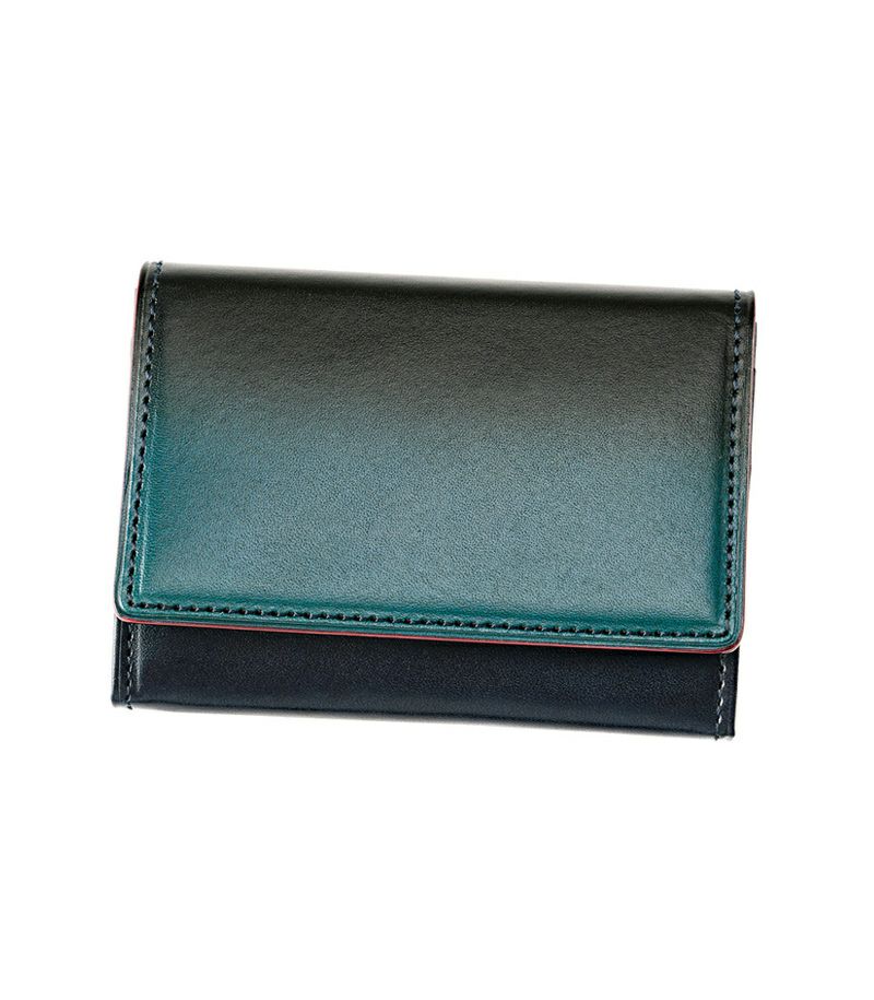 グラデーション財布,グラデーション革財布,漆（ウルシ）