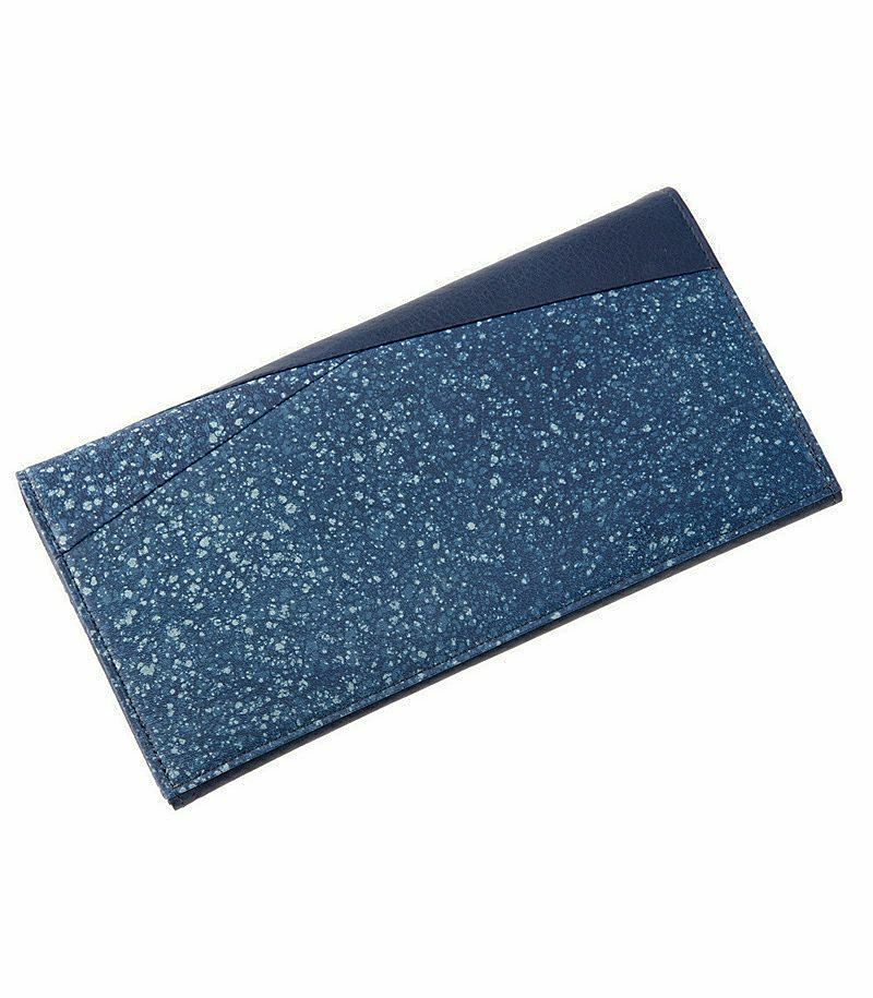 ファスナー付ササマチ長財布｜藍（アイ） 