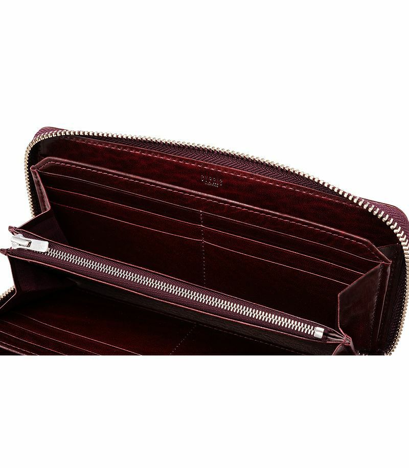 ウンドファスナー長財布｜コードバン＆ルーガショルダー