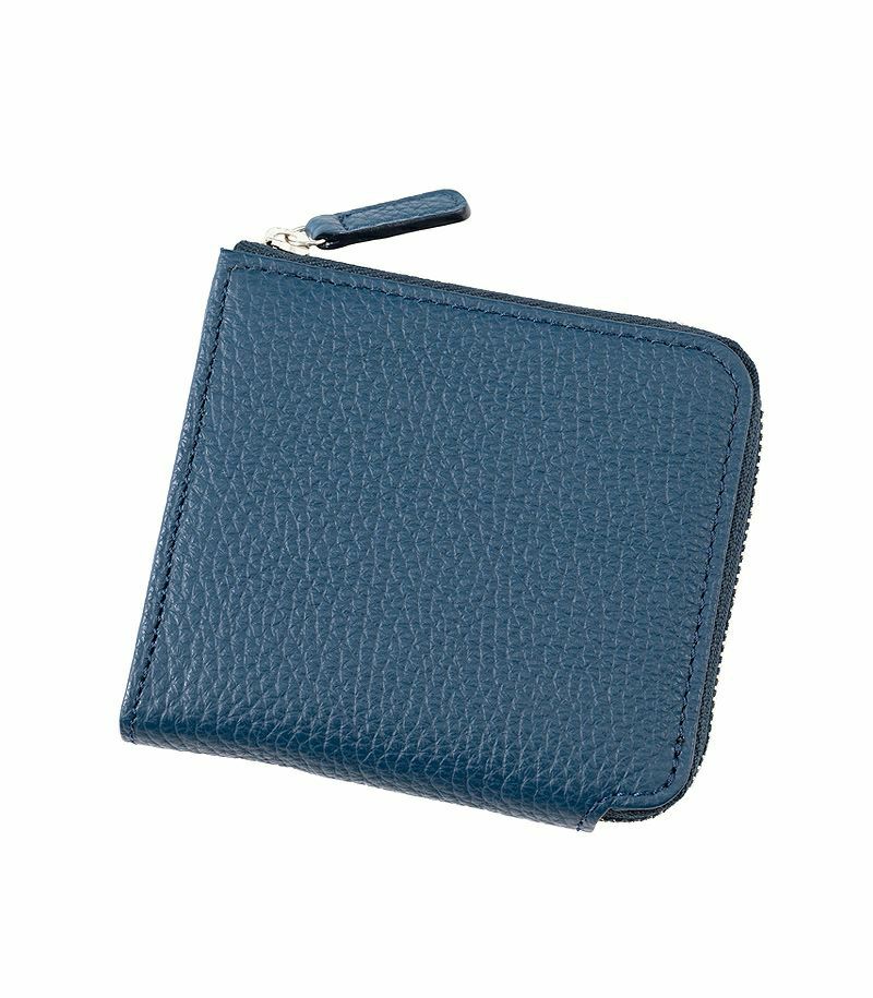 小物 LOMEI Zipper Compact Wallet BLACK Zipper Compact Wallet | LOMEI LEATHER WORKS