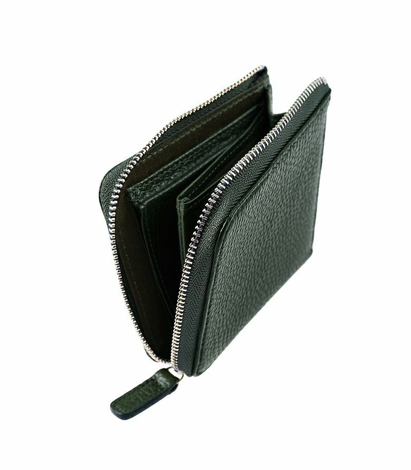 L-shaped zipper multi-wallet | Leather products CYPRIS