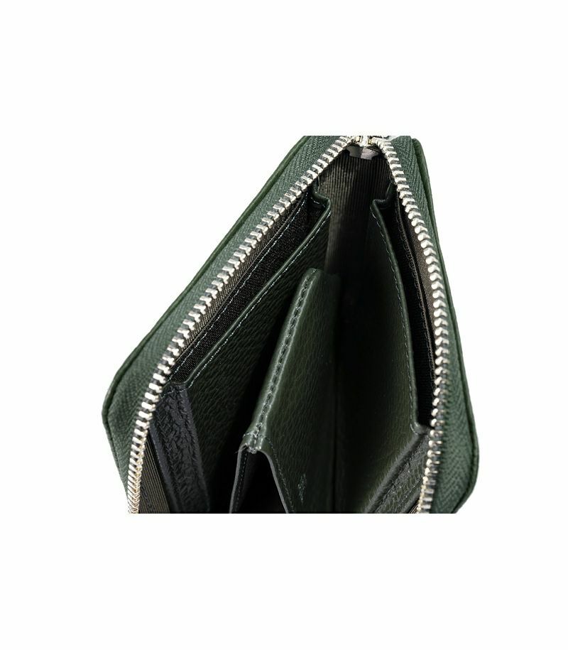 L-shaped zipper multi-wallet | Leather products CYPRIS