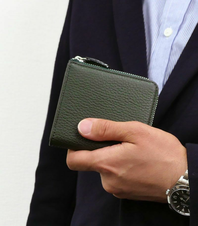 小物 L-shaped zipper compact wallet  OVY L-shaped zipper multi-wallet | Leather products CYPRIS