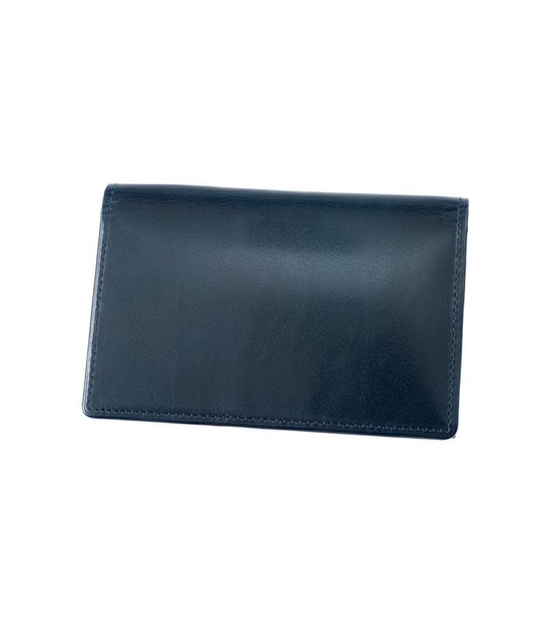 【再値下げ【新品•未使用】CYPRIS ネイビー レザー 名刺入れ（保証書付き） ニューノーマルに備える
