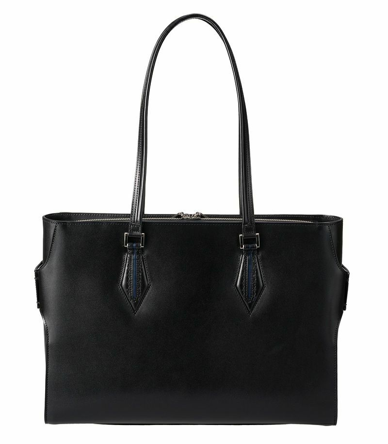 両あおりトートバッグ｜シラサギレザー