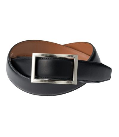 Reversible Black to Brown Italian Leather Belt by Torino