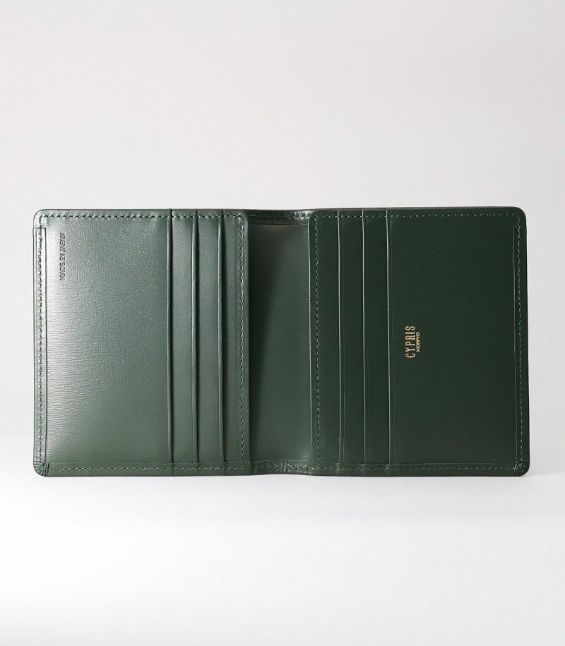 新作】コンパクトカード札入れ｜ボックスカーフ｜革財布・革二つ折り