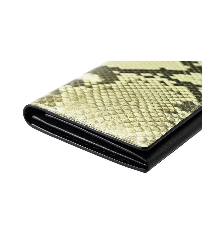 風琴マチ長財布｜ダイヤモンドパイソン