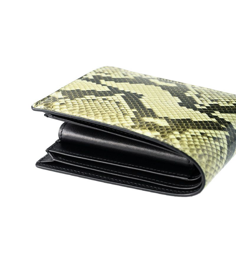 風琴マチ小銭入れ付き札入れ｜ダイヤモンドパイソン