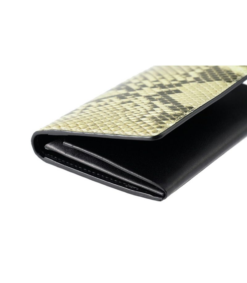 新作】風琴マチ名刺入れ｜ダイヤモンドパイソン |革製品CYPRIS