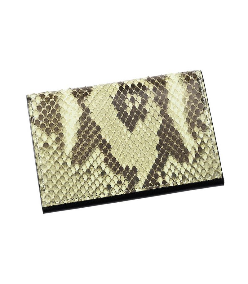 風琴マチ名刺入れ｜ダイヤモンドパイソン