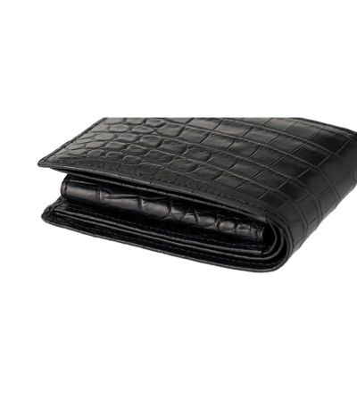 小銭入れ付き札入れ｜マットクロコダイル