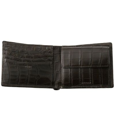 小銭入れ付き札入れ｜マットクロコダイル
