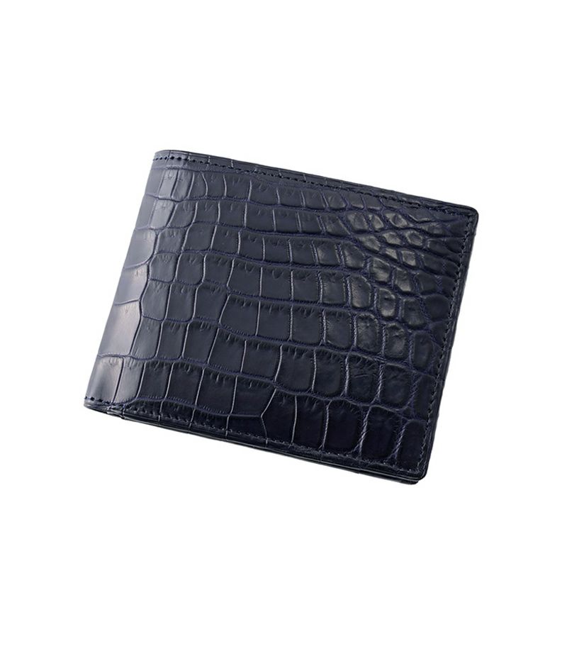 小銭入れ付き札入れ｜マットクロコダイル