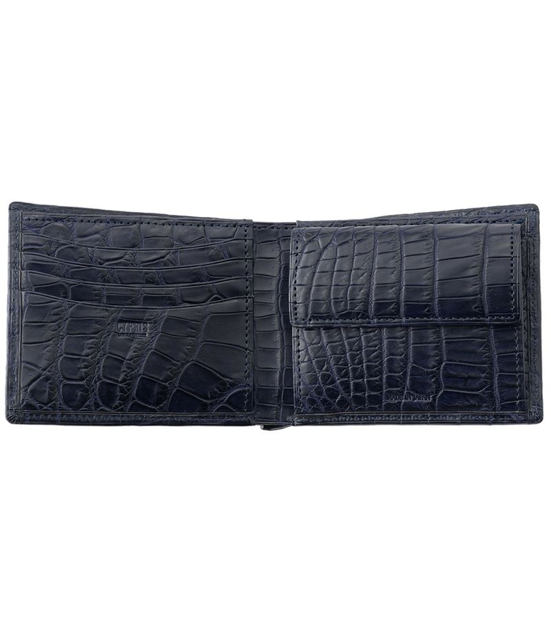 小銭入れ付き札入れ｜マットクロコダイル