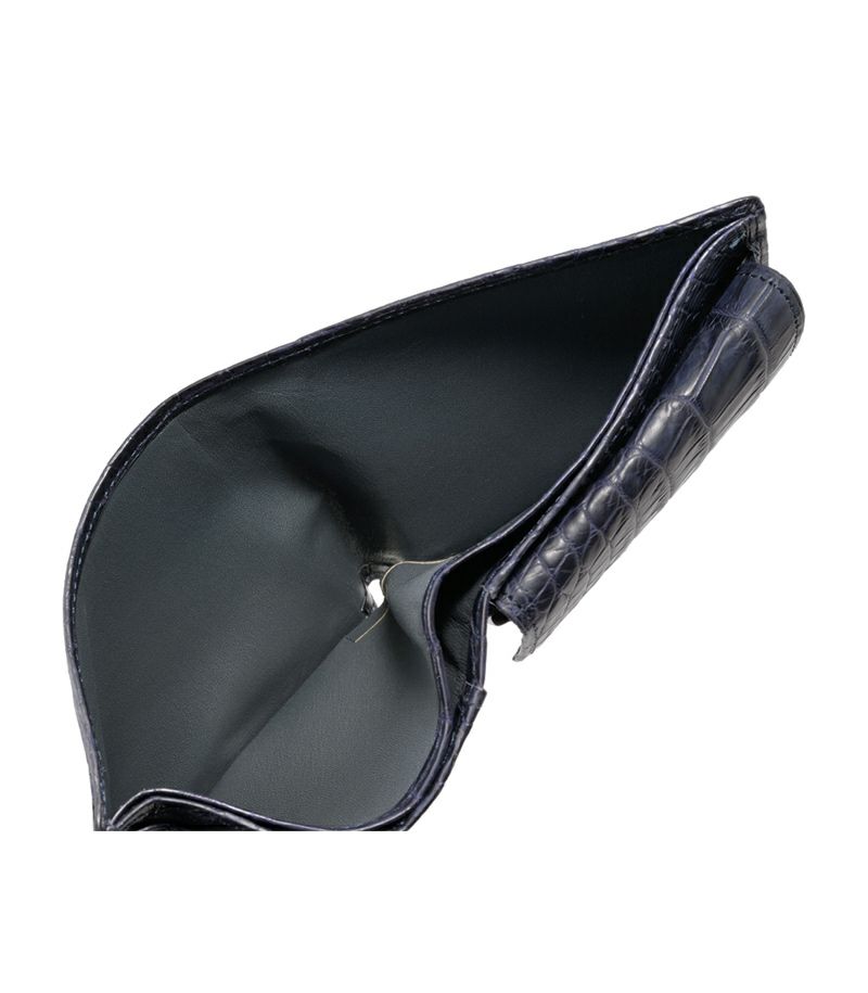 小銭入れ付き札入れ｜マットクロコダイル