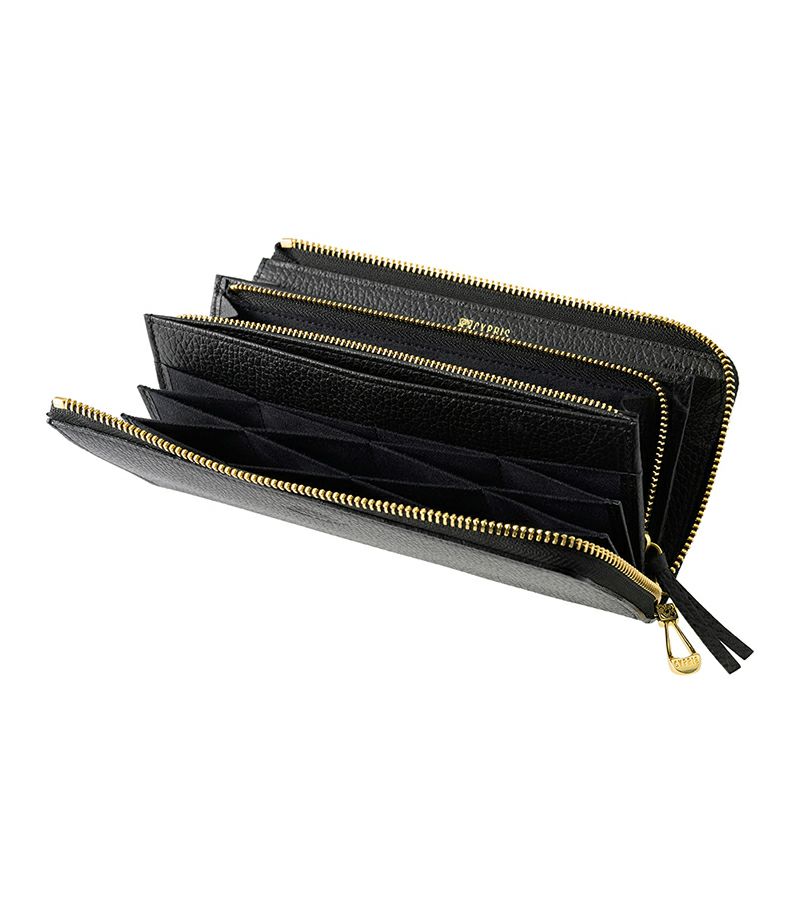 L字ファスナーハニーセル長財布|ルミナス