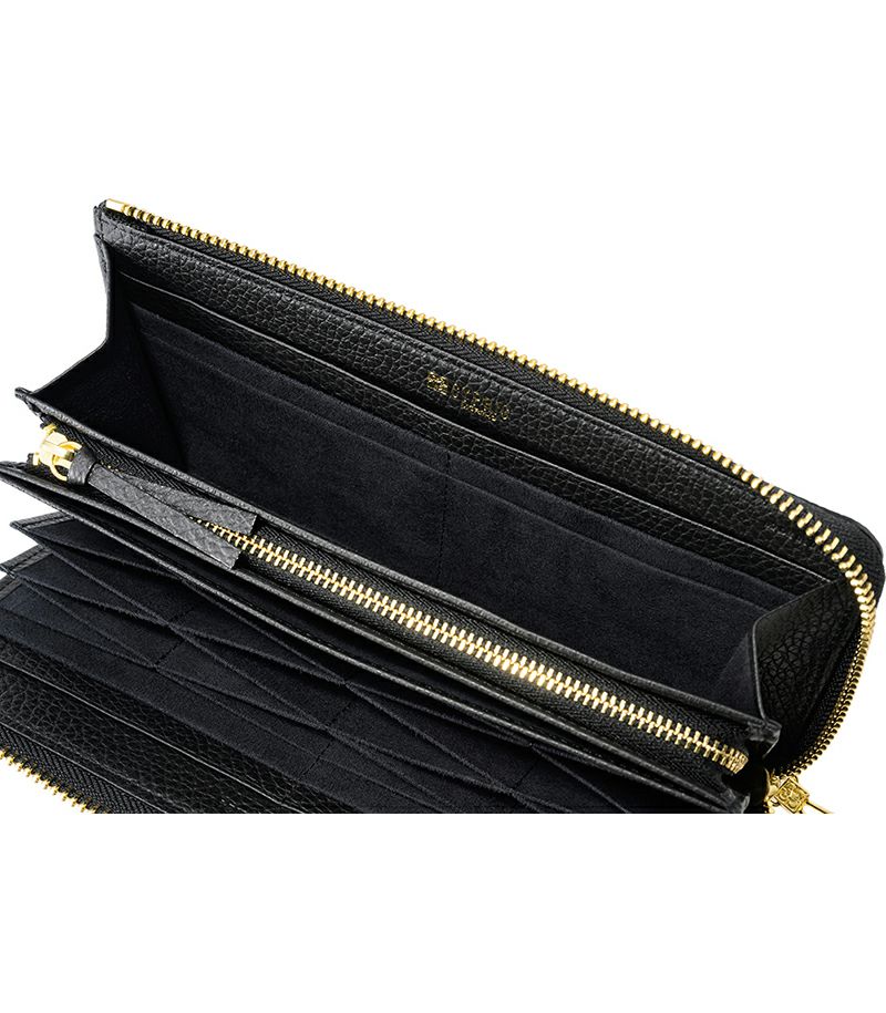 L字ファスナーハニーセル長財布|ルミナス