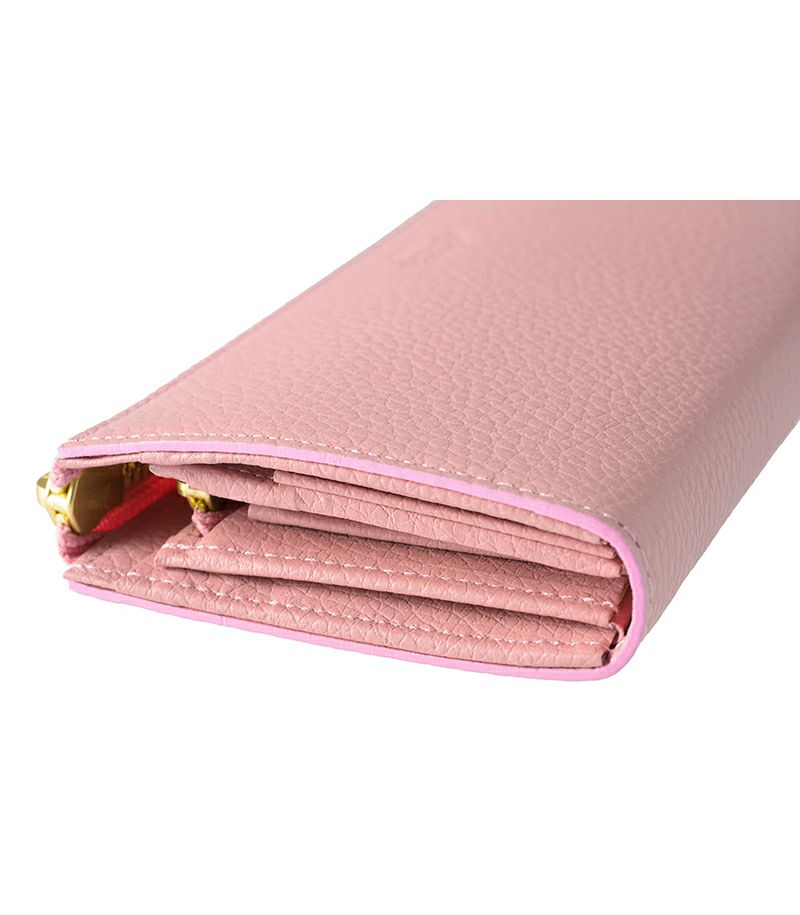 L字ファスナーハニーセル長財布|ルミナス