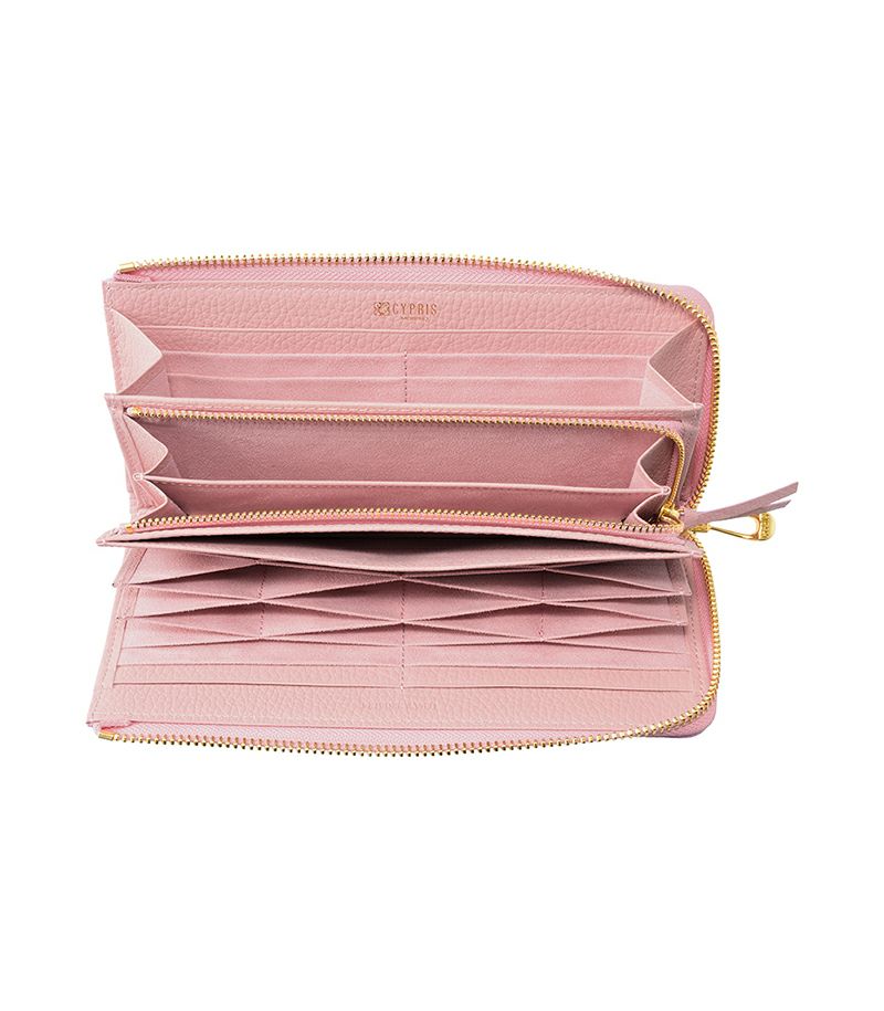 L字ファスナーハニーセル長財布|ルミナス