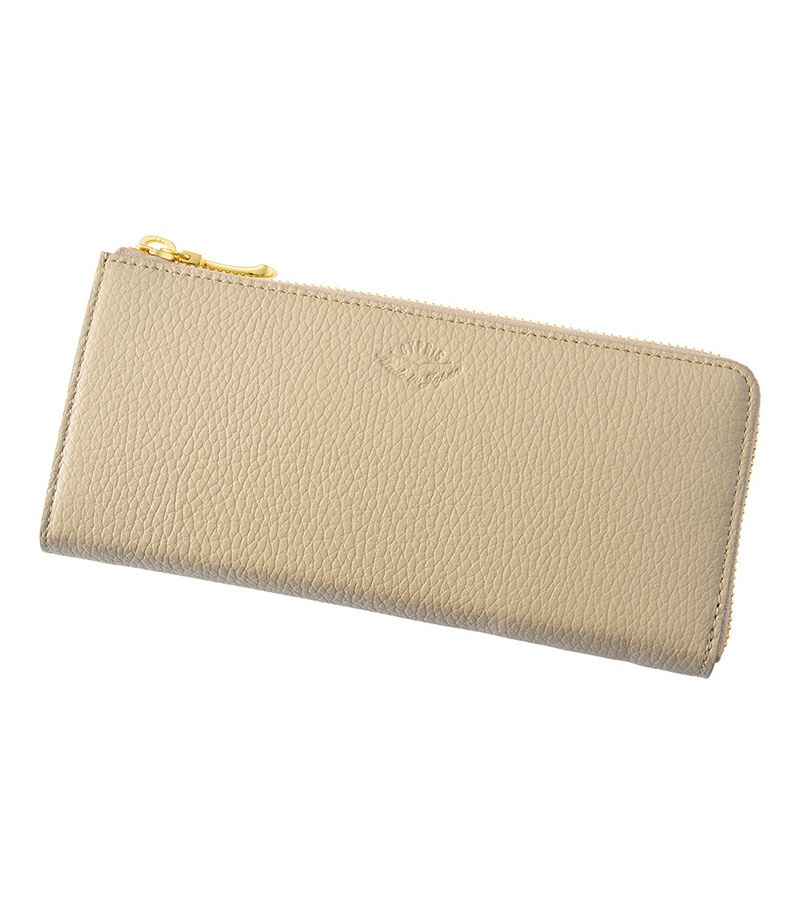 L字ファスナーハニーセル長財布|ルミナス