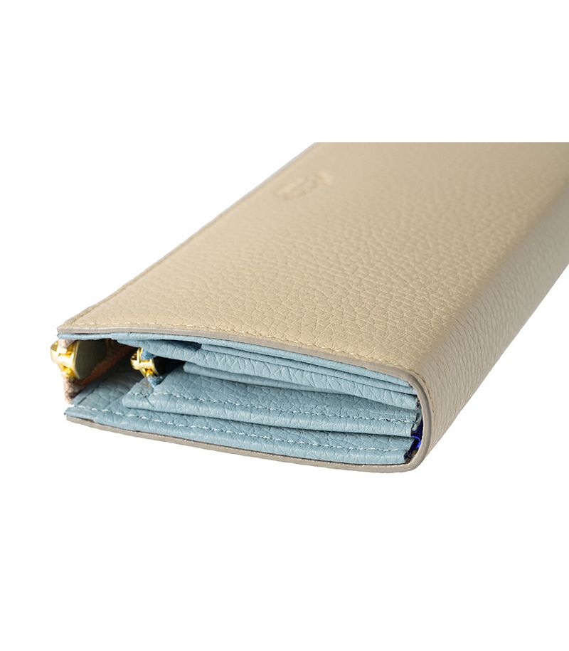 L字ファスナーハニーセル長財布|ルミナス