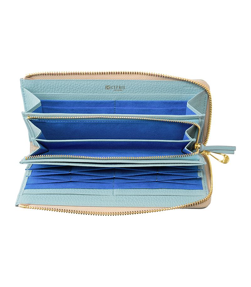 L字ファスナーハニーセル長財布|ルミナス